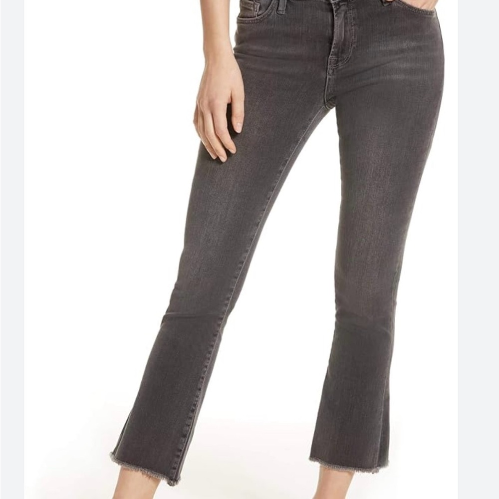 Free People Charcoal Ankle Jeans